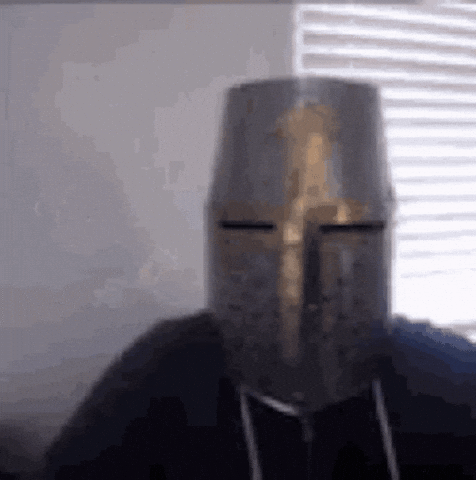Helmet Crusader GIF