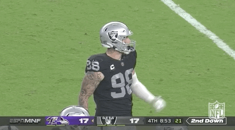 Las Vegas Raiders Football GIF by NFL