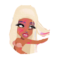 Nicki Minaj Hair Sticker by imoji