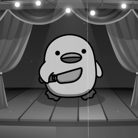 digitalducks stabby quacks cartoon duck digital ducks GIF