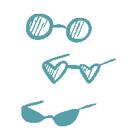 Sunglasses Wildwood Sticker by Becky Mckinnell