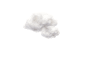 fettebeute cloud confetti golden trumpet Sticker