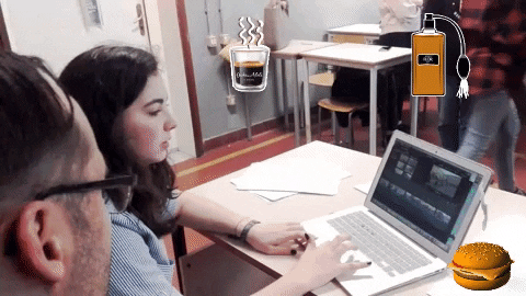 emmagigi giphygifmaker giphyattribution etwinning erasmus project finding sa sense through senses GIF