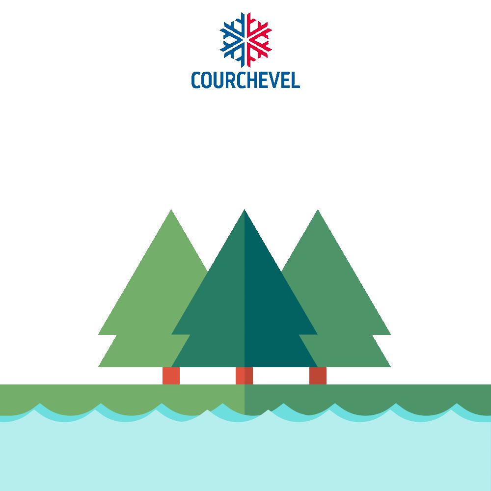 COURCHEVEL lake lac couchevel rosière lake Sticker