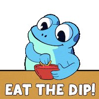 Mexican Food Buy The Dip Sticker by Croakey