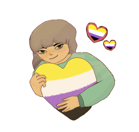 Proud Heart Sticker by Contextual.Matters