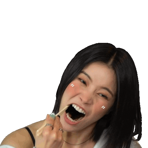 Girl Teeth Sticker