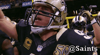 Drew Brees Saints Gameday GIF by New Orleans Saints