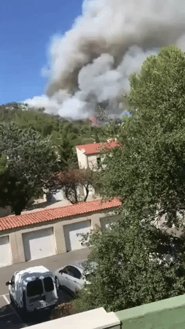 Firefighters Deployed to Tackle Wildfire in Southern France
