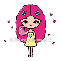 CuteEasyDrawings girly gif pastel girl pink hair girl cute girl gif GIF