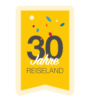 rt-reisen swipe up reiseburo reiseland 30 jahre Sticker