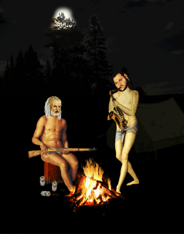 Campfire Sax GIF by Scorpion Dagger