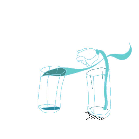 Drunk Glass Of Water Sticker