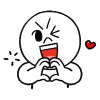 Heart Love Sticker by LINE FRIENDS
