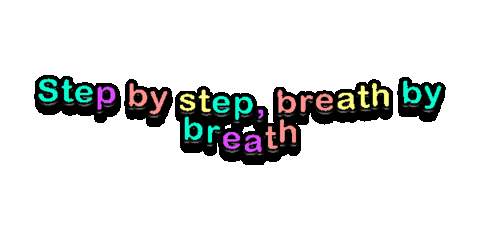 Step By Step Mindfulness Sticker by Snof_pasjasola