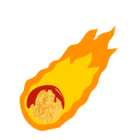 Fire Popcorn Sticker by MyLaksa MY