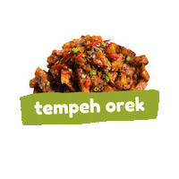 tempehking vegan tempe plant power tempeh Sticker