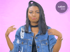 girl shrug GIF by Salon Line