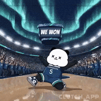 Nba Playoffs Panda GIF by Kanpai Pandas