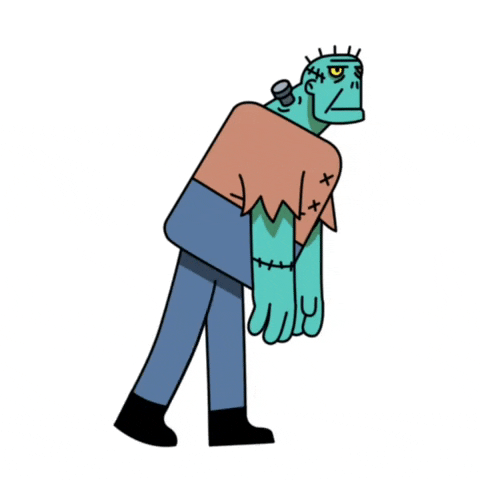 bijanshahir animation frankenstein walk cycle character design GIF