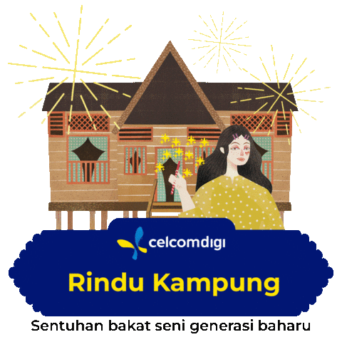 Telco Kampung Sticker by CelcomDigi