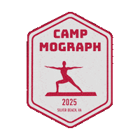 Camp Sticker by Mograph