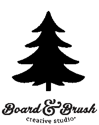 Christmas Tree Sticker by Board & Brush Creative Studio