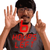 6 Hours Sticker