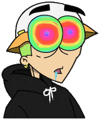 yolk______ cartoon fashion psychedelic energy Sticker