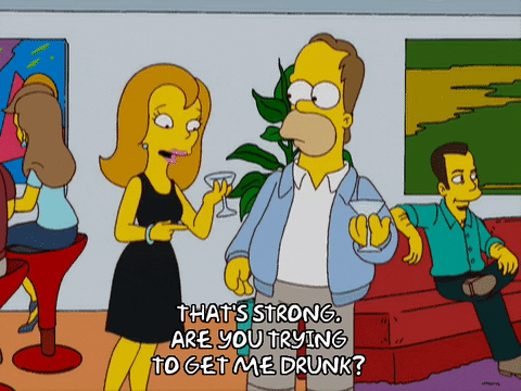 homer simpson drinking GIF