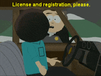 driving south park GIF