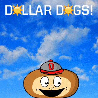 dollar dogs GIF by Ohio State Athletics