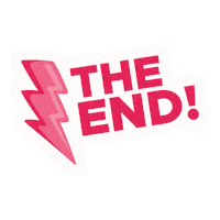 The End Pink Sticker by labrandr
