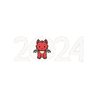 New Year Art Sticker