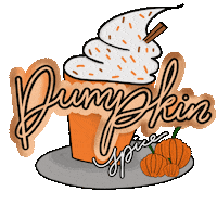 Pumpkin Spice Latte Halloween Sticker