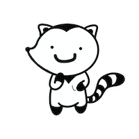 Levladesu raccoon енот levla levladesu Sticker