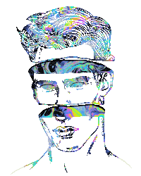 arttixo drunk high lsd vision Sticker