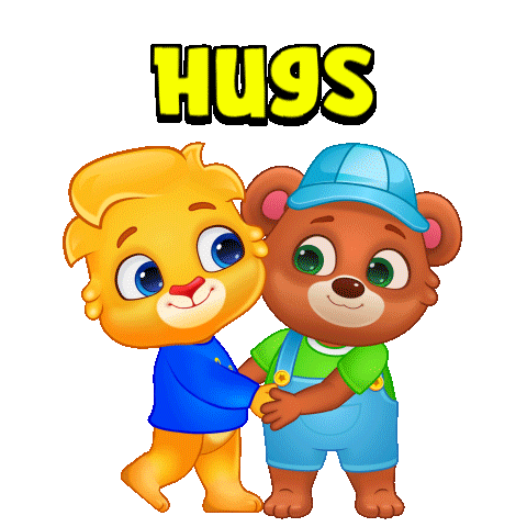 I Love You Hug Sticker by Lucas and Friends by RV AppStudios