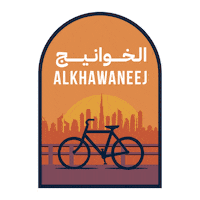 branddubai sunset dubai desert cycle Sticker