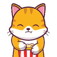Eating Popcorn Sticker by CATECOIN