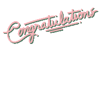 Pink Congratulations Sticker by The Ladies Cue