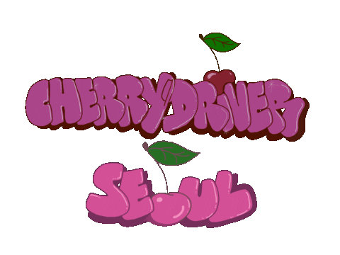 Korea Cherry Sticker by Robadernyc