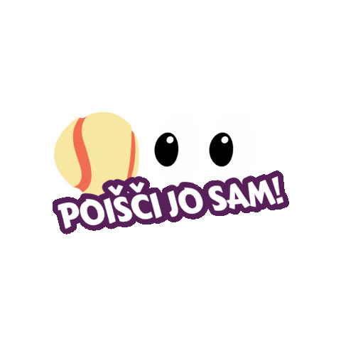 Dog Ball Sticker by mercatorslovenija