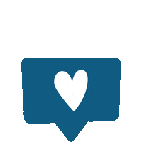 White Heart Love Sticker by All Things Studio