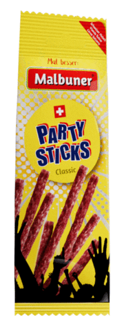 malbuner party cartoon snack spass Sticker