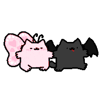 Cat Love Sticker by sillynub