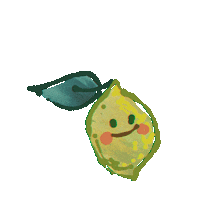 meirha smile fruit lemon swinging Sticker