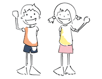 MsSlow girl friends wave kids Sticker