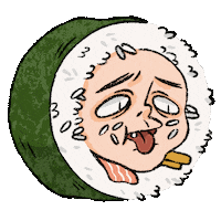 HeyoCM sushi nori nori music Sticker