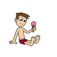 ice cream summer Sticker by a3headedcat